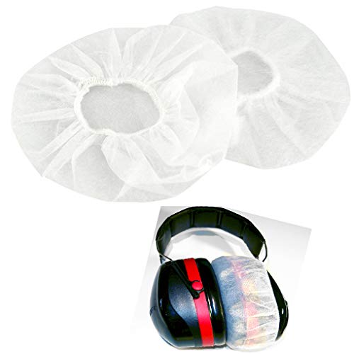 Headphone Cover, 200pcs Disposable Headphone Sweat Covers，Sanitary Earpiece Covers for Large Ear Headsets