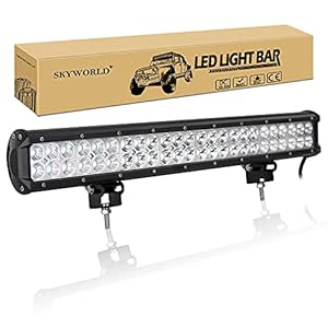 SKYWORLD ledlichtbalk, 56 cm, 144 W, gecombineerde lichtstraal van spot en breedstraler, ledbalk, offroadlampen…