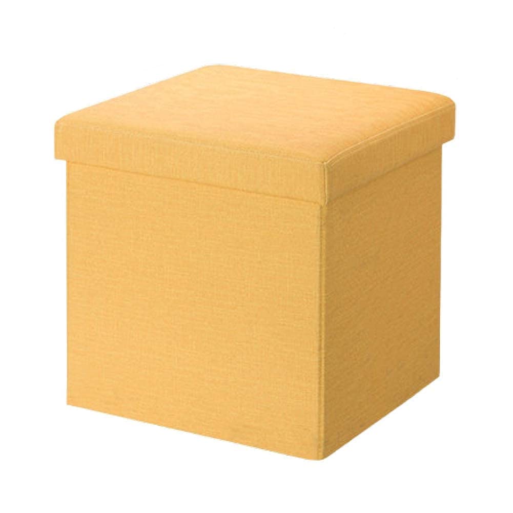 Tabouret de Rangement pour Jouets Jaune, Créez un Cocon Douillet et Ordonné