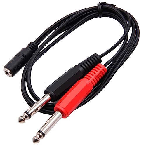 Cable Jack 3.5mm a Doble 6.5mm Aux Dual 6.35mm miniatura 6