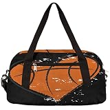 Heart Shape Basketball Sports Pattern Gym Duffle Bag for Kids,Sports Bag for Teens Boys & Girls Smal