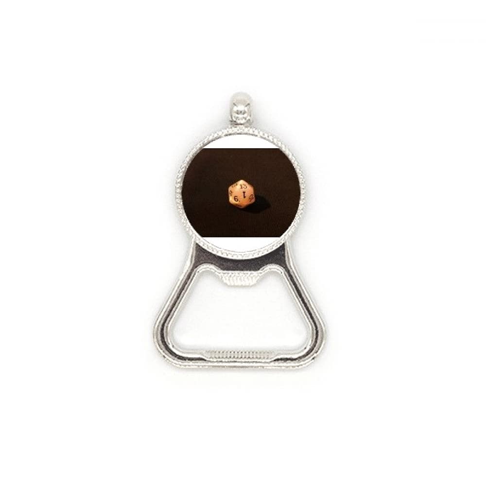Décapsuleur en dés acier inoxydable blanc photo de jeu ouvre-bouteille original pour bistrot