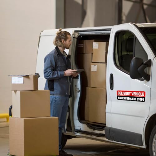 Image of Delivery Driver Car Magnet, Delivery Magnetic Car Door and Bumper Sign, High Reflective, Stronger Magnetic, Eye-Catching Design for Delivery.