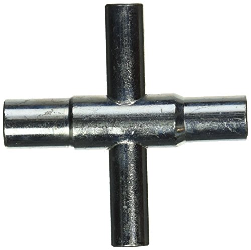 MINTCRAFT T1543L Mint Craft 4-Way Sillcock Key, for Use with 1/4 and 5/16 in Square Stem, Hardened Steel