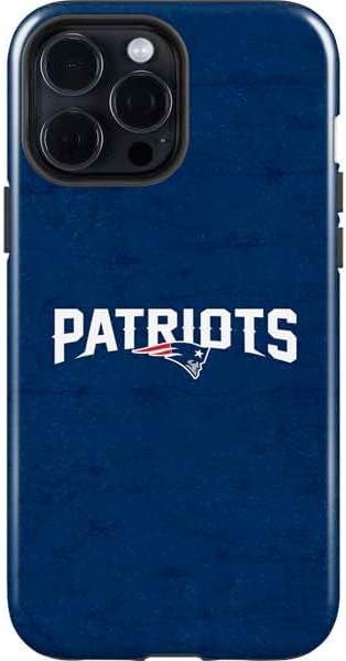 Skinit Impact Phone Case Compatible with iPhone 15 Pro Max - Officially Licensed NFL New England Patriots Distressed Design