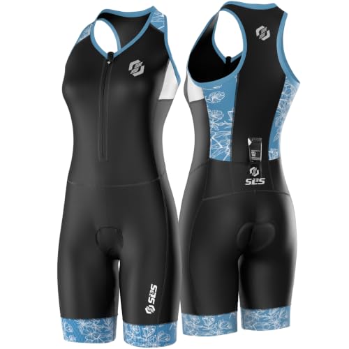 Combinaison triathlon SLS3 femmes, bleu rose, moyen
