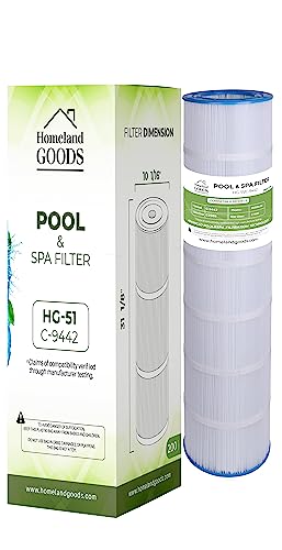 Homeland Goods PLFPA200S Pool Filter Replaces C200S, SwimClear C200S, CX200XRE, Ultral-D5, PA200S, Unicel C-9442, 200 sq.ft (1 Pack)