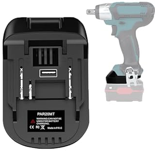 Adattatore per batteria Parkside a Makita, per adattatore batteria Parkside a Makita, adatto per batterie al litio Park.side da 20 V, utilizzare per utensili elettrici senza fili Ma.kita da 18 Volt