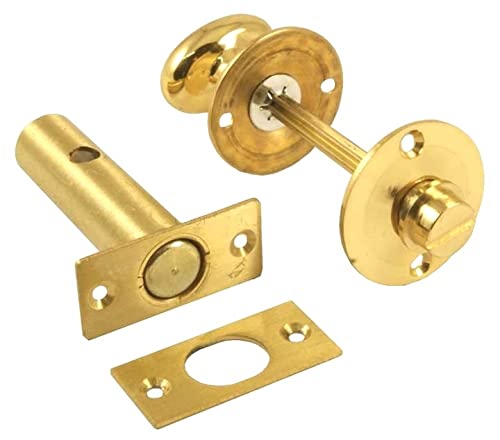 TERF® Heavy Duty Polished Brass 60mm Thumb Turn Security Bolt Door Lock ...