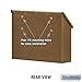 Salsbury Industries 4415 Horizontal Decorative Surface Mounted Style Mailbox, Antique Brass