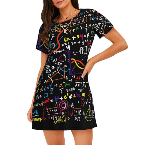 Chemise de nuit légère mathématiques pour des soirées cocooning estivales