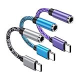 USB Type C to 3.5mm Female Headphone Jack Adapter for Samsung Galaxy S23 Ultra S22Ultra S24 A54 A14 A34 A13 S10 S9 S21 S22 Plus, Google Pixel 7a 7Pro 7 6 5, iPad air, USB C Dongle AUX Cord for Android