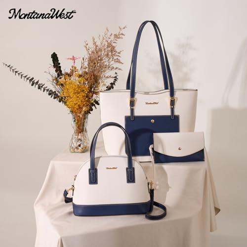 Image of Montana West 3PCS Purses for Women Tote Bag and Wallet Set Shoulder Satchel Handbags
