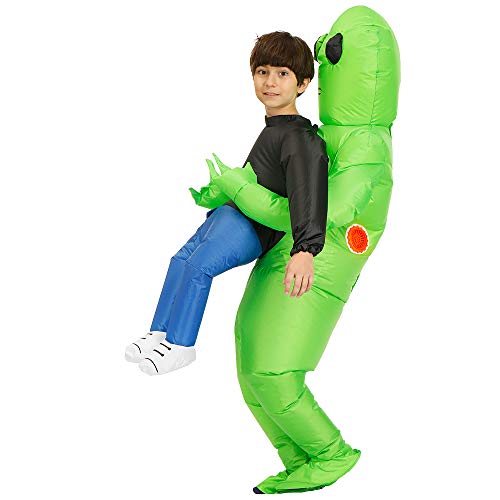 Hacosoon Inflatable Alien Costume For Kids,Inflatable Halloween Costumes For Boy/Girl，Funny Blow Up Costumes #TOP5