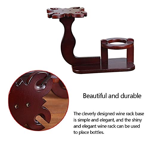 Soporte para botellas de vino de madera sintética miniatura 6