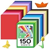 【150 Sheets of 30 Assorted Colors】Our colored cardstock contains 30 beautiful and popular colors to meet your handmade needs. You'll get 5 sheets of each color, including: burgundy, dark red, cherry red, coral red, magenta, blush pink, baby pink, bur...