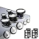 OFFCUP 2 Set für Samsung Galaxy S25 Ultra Kameraschutz, 9H Härte HD kratzfest Gehärtetes Glas Individuelle Metallring Objektivschutz Kamera Linse Schutzfolie (Schwarz)