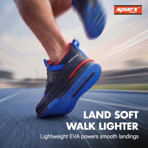 Image of SPARX Sports Shoes for Men - High-Performance Lace-Up Running Shoes with Breathable Comfort, Lightweight Cushioning & Everyday Athletic Support