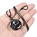 Justinstones Black Banded Agate Gemstone 30mm Donut Beads Reiki Chakra Pendant Necklace Jewelry 22 Inches