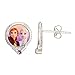 Disney Frozen 2 Sisters Elsa and Anna Fine Silver Plated Crystal Stud Earrings