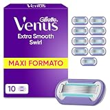 Gillette Venus deluxe Smooth Swirl 10 ricariche di lame, da donna a 5 lame