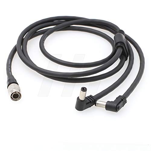 Cable divisor Hirose 4 pines distribuidor de energía dual en ángulo recto para monitores