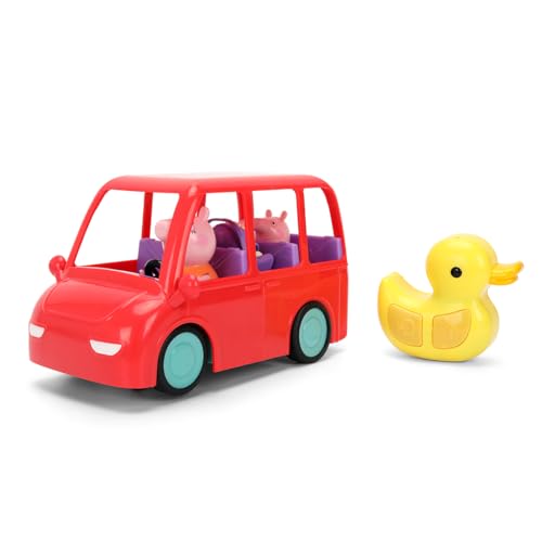 Jada Coche Familiar Radio Control Peppa Pig 17,5 cm. con Figuras Fijas de Peppa, Mamá Pig y Bebé. Fácil de Usar. Licencia Oficial. A Partir de 3 Años (9336368314R00)