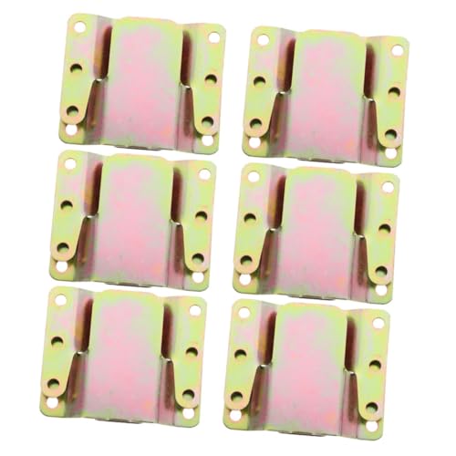 TOPPERFUN 6 Sätze Teiliges Sofa Verbindungsset aus Leichtem Eisen mit Schrauben Langlebige Möbelverbinder für Modulare Sofas Wiederverwendbar Stabil Praktisch für Multifunktions Klappsofas