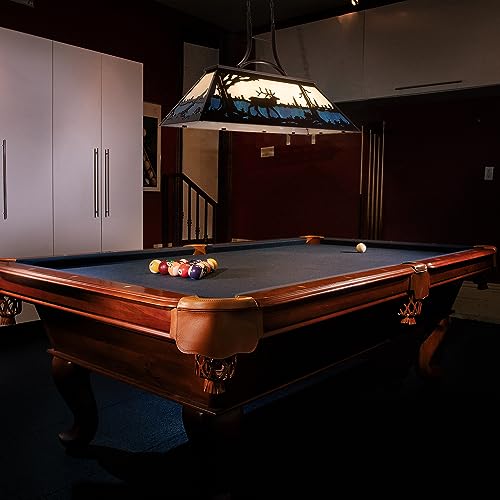 Wellmet DS-TPL004 Pool Table Light, Vintage Billiard Lights For Over 7Ft 8Ft 9Ft Pool Table, Snooker Table, Cabin, Game Room, Tiffany Bear Chandelier thumb #7