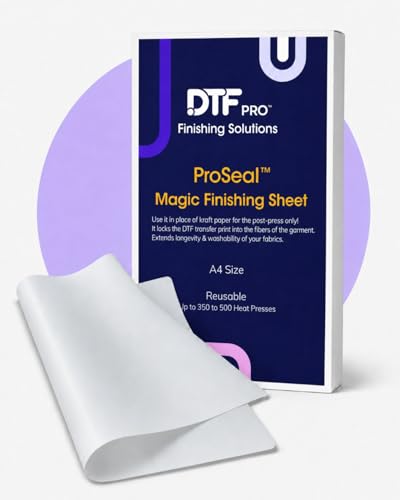DTF ProSeal - Magic Finishing Sheet for DTF Prints (Lasts Up to 500 Presses A4 Size)