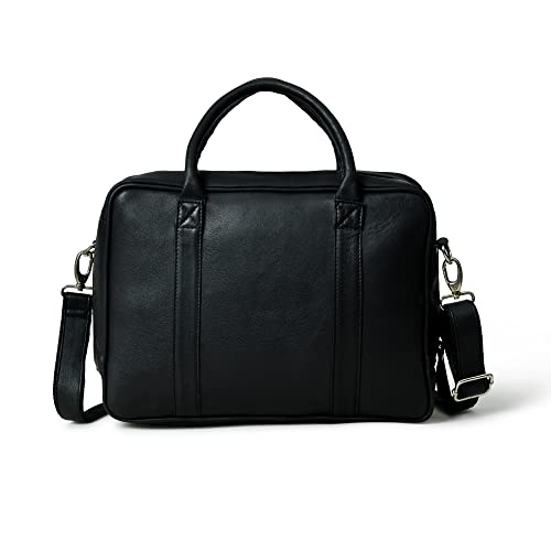 Image of ADYAN Leather Briefcases for Men and Women Travel Messenger Bag Laptop Bag Business Vintage Leather Best Office Satchel Bag