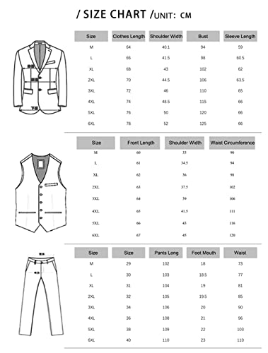 Ternos masculinos, 3 peças de ajuste fino, terno casual de negócios masculino, dois botões de seio ú