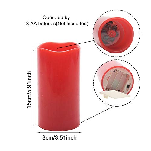Flameless Candle Projector, Led Heart Projection Flameless Candle Night Light With Remote & Timer,Battery Operated Flickering Electric Candle For Christmas Wedding Valentine's Day #TOP1