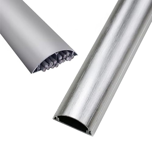 Osłona podłogowa kanału kablowego z samoprzylepnym podkładem, aluminium, 56-115x16-32mm, 1m, 1-10 szt.(W 75mm/2.95in,10 pcs)