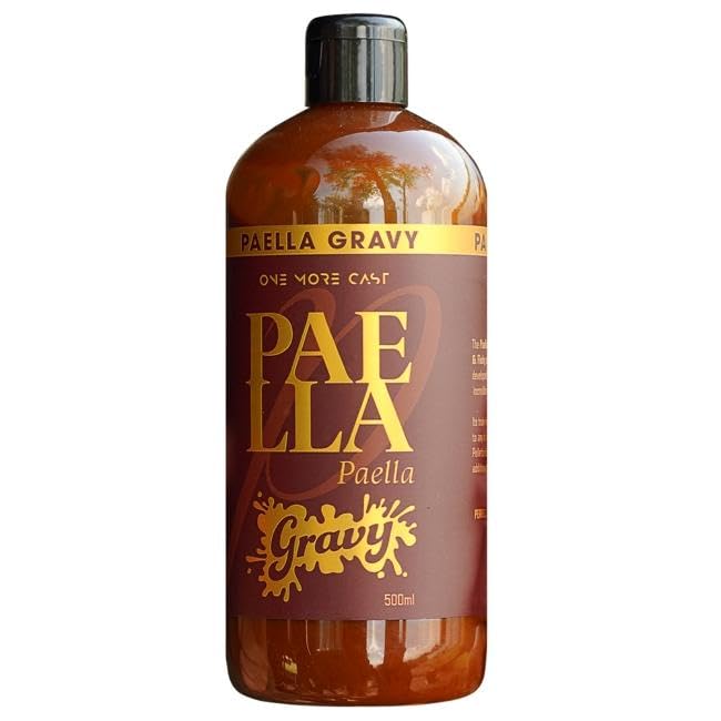 Paella Gravy Liquid Attractor - Spicy Salty Meaty Fish Food for Carp Fishing, PVA Friendly, 500ml