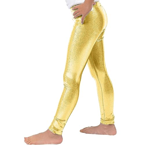 Girl's Metallic Mystique Leggings 80s Outfit for Girls neon Glitter Sequin Pants Glitter Tights2