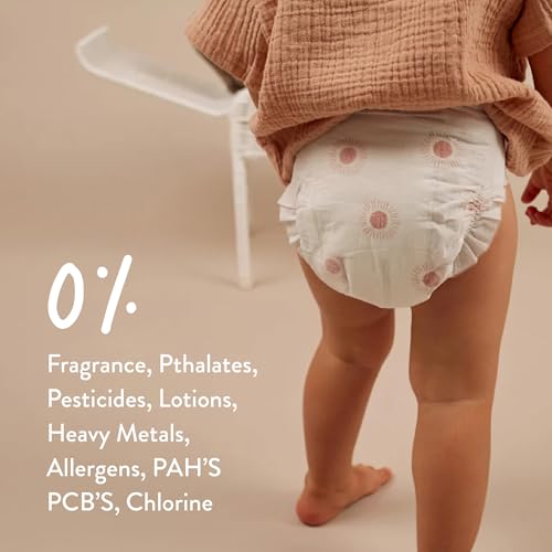 Image of Joonya Baby Diapers, Size 2 S (7-13 lb) - 1 Bag of 30 - Non Toxic, Eco-Friendly, High Absorbency, Overnight Use, Ultra Slim & Soft - Made in Denmark