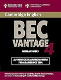 cambridge bec 4 vantage: examination papers from university of cambridge esol examinations