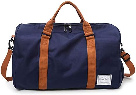 MOLLYGAN Travel Duffel Bag Large Capacity Yoga Gym Bag Durable Duffle Sports Bag with Shoes Compartment Tote Bag for Men and Women Deep Blue