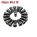 20Pcs M2 M2.5 .5 M5 for Torx Screws for CNC Lathe Tools, Replacement Fasteners for Carbide with for Torx Socket Head, High Strength and Hardness, Compatible（.5 * 10）