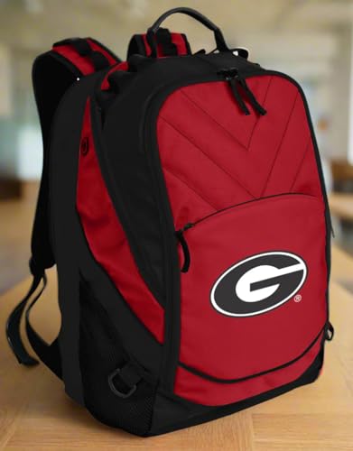 Image of Broad Bay Georgia Bulldogs Backpack | Official University of Georgia Logo, Padded Laptop Computer Section, Premium 600 Denier Nylon Fabric