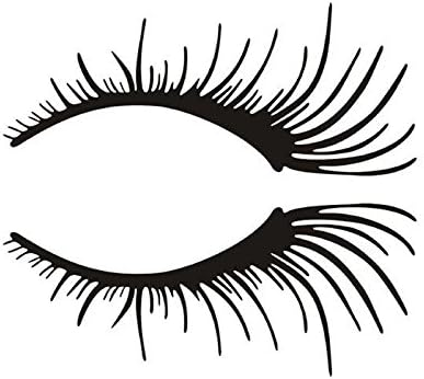 Amazon Chang 車のステッカーまつげライト眉毛の車のステッカーボディステッカーデカール防水日焼け防止pvc 12cm 5cm Color Name Black バイク用ステッカー デカール 車 バイク