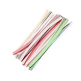 OFFSCH Kit Forniture Per Legatoria 52 Fascette Terminali in Cotone 26 Colori Tessuto Resis...