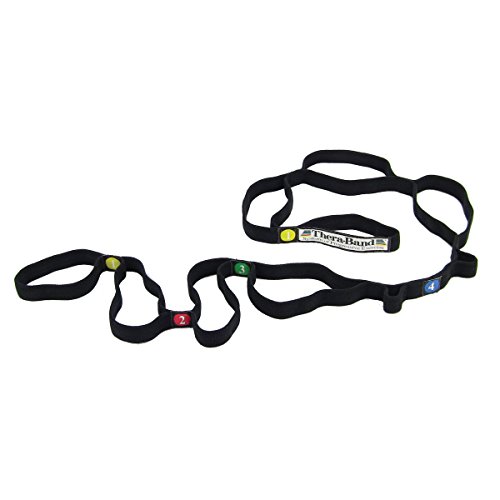 TheraBand Stretch Strap with Loops to Increase Flexibility, Dynamic Stretching Tool for Athletes
