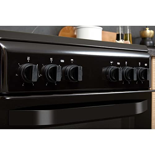 Hotpoint 50cm Double Cavity Electric Cooker - Black - Image 9