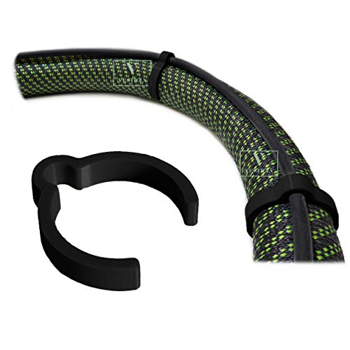 Vestigia® - Clips de Câble et Tuyau Compatibles avec Festool CT CTL Mini/Midi Makita Bosch Aspirateur de Poussière Tuyau 33/35mm ID27 Clips de Fil Lisse Antistatique Aspiration (D27-33/34mm, Noir)