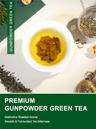 Image of TeeLux Gunpowder Green Tea Loose Leaf, Smooth & Mellow Taste, 16oz
