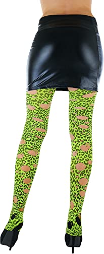 Image of ToBeInStyle Women's Slashed Ripped Shredded Distressed Hosiery Tights Leggings Music Festival