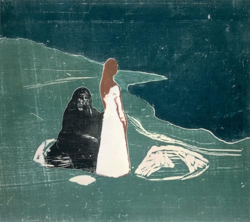 Cuadros en lienzo de Edvard Munch Dos mujeres en la orilla decoracion salon 60x90cm