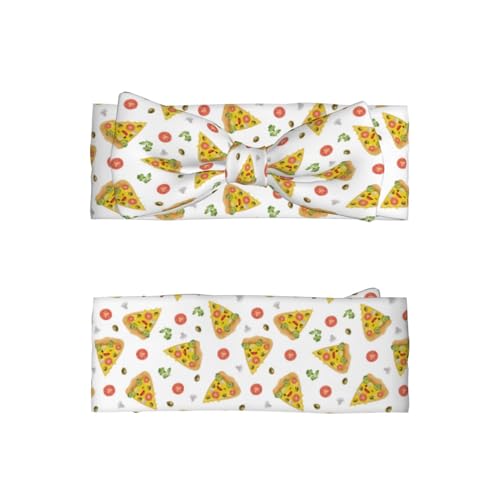 Cute Tomato Pizza Baby Girl Bows Headbands Baby Girls Newborn Headbands Infant Toddlers 0-6 Months2